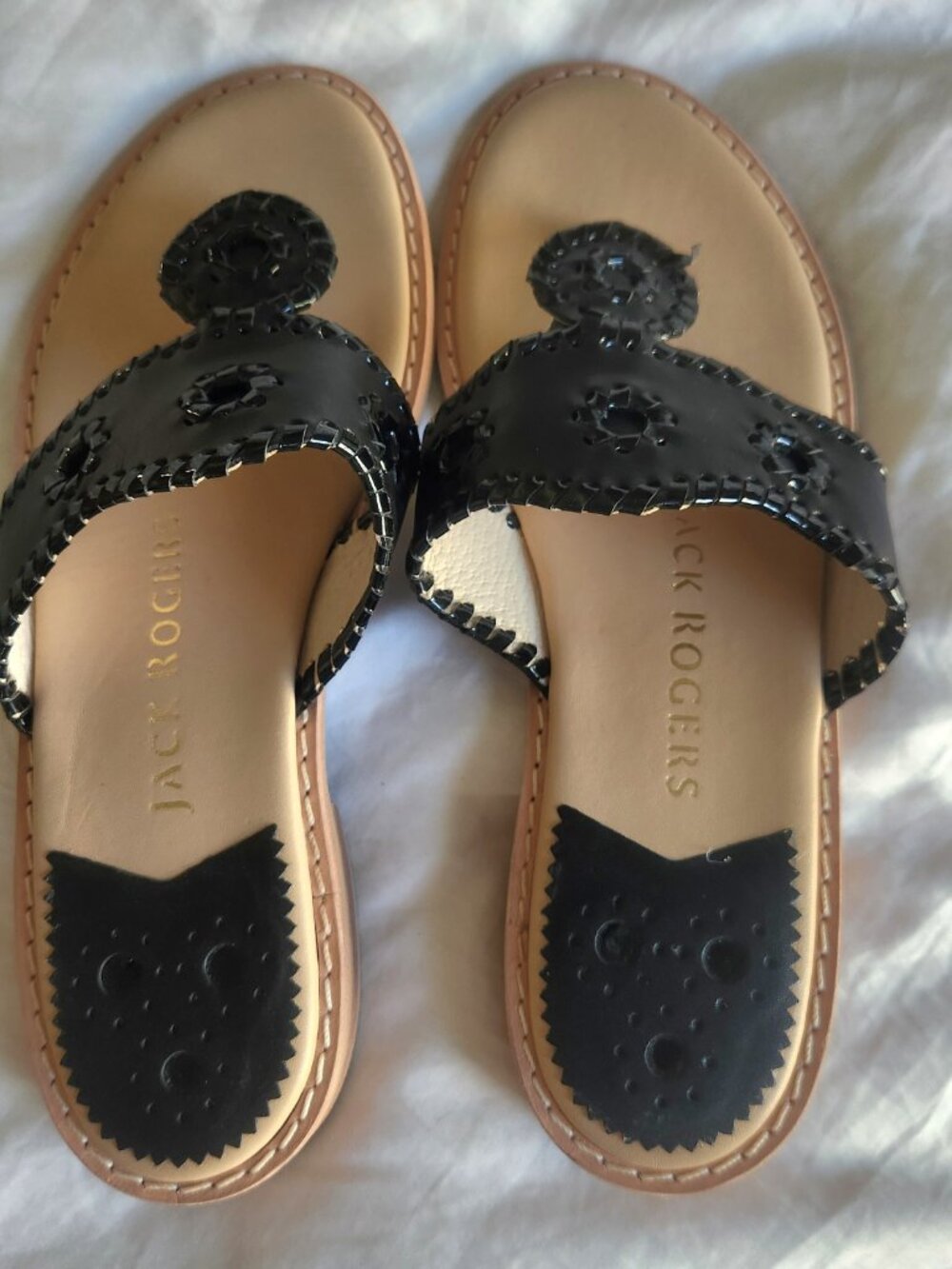 Jack Rogers Black Sandals - Picture 2 of 4